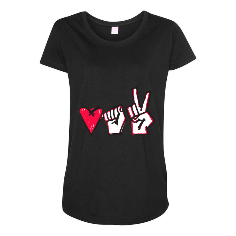 Love Fight Win Belarus Maternity Scoop Neck T-shirt by cm-arts | Artistshot