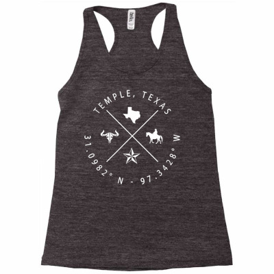 Temple Texas T Shirt Vintage Tx Emblem Racerback Tank Designed By Mleczynskishae