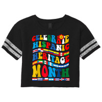 National Hispanic Heritage Month Celebration Latin Flags Scorecard Crop Tee | Artistshot