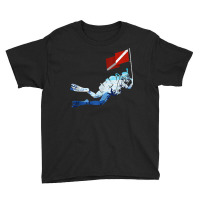 Scuba Diver Flag Ocean Dive Swimming Underwater Diving Tank Top Youth Tee | Artistshot