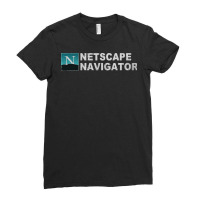 Netscape Navigator, Netscape Navigator Art, Netscape Navigator Vintage Ladies Fitted T-shirt | Artistshot