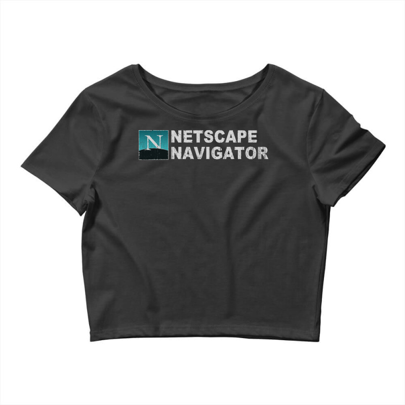 Netscape Navigator, Netscape Navigator Art, Netscape Navigator Vintage Crop Top by SHOPA00SA | Artistshot