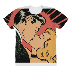 comic book kiss All Over Women's T-shirt | Artistshot