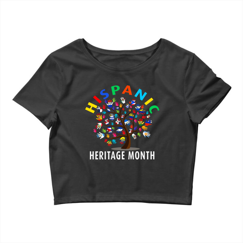 National Hispanic Heritage Month Tree All Countries Flags Crop Top by cm-arts | Artistshot