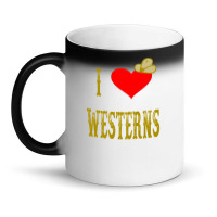 I Love Westerns Gift Magic Mug | Artistshot