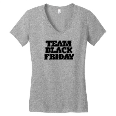 Team Black Friday Women's V-neck T-shirt Designed By Kiva27
