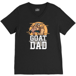 goat dad goat lover V-Neck Tee | Artistshot