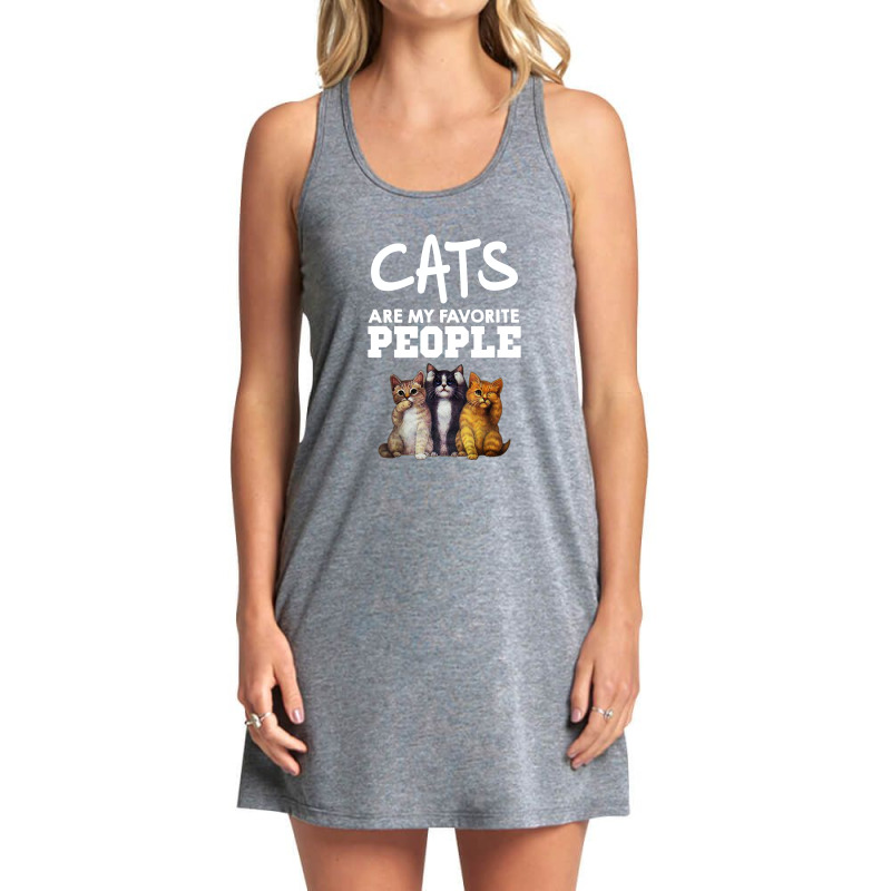 Cats Are My Favorite People Tank Dress by hoainv | Artistshot