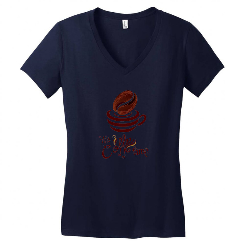 Coffee Time Women's V-Neck T-Shirt by PUR | Artistshot