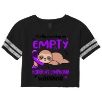 Hodgkins Lymphoma Awareness T  Shirt Mostly Running On Empty Hodgkin's Scorecard Crop Tee | Artistshot