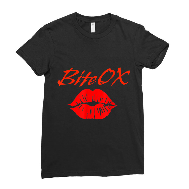 Lips Bitters Kissing Kisser T Shirt Ladies Fitted T-Shirt by cm-arts | Artistshot