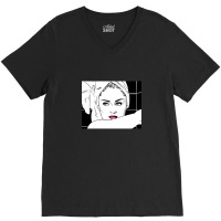 The Material Girl Stepping Out Of The Shower V-neck Tee | Artistshot