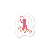 Rock Climber Boulder This Girl Loves Rock Climbing Sticker | Artistshot