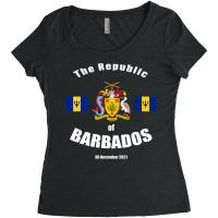 The Republic Of Barbados National Pride Barbadian Love T Shirt Women's Triblend Scoop T-shirt | Artistshot