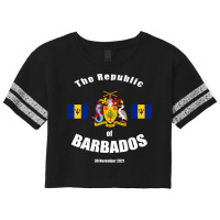 The Republic Of Barbados National Pride Barbadian Love T Shirt Scorecard Crop Tee | Artistshot