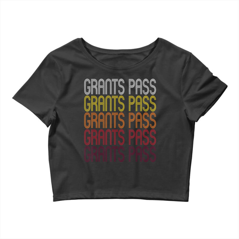 Grants Pass, Or Vintage Style Oregon Crop Top by Mello Greenwood | Artistshot