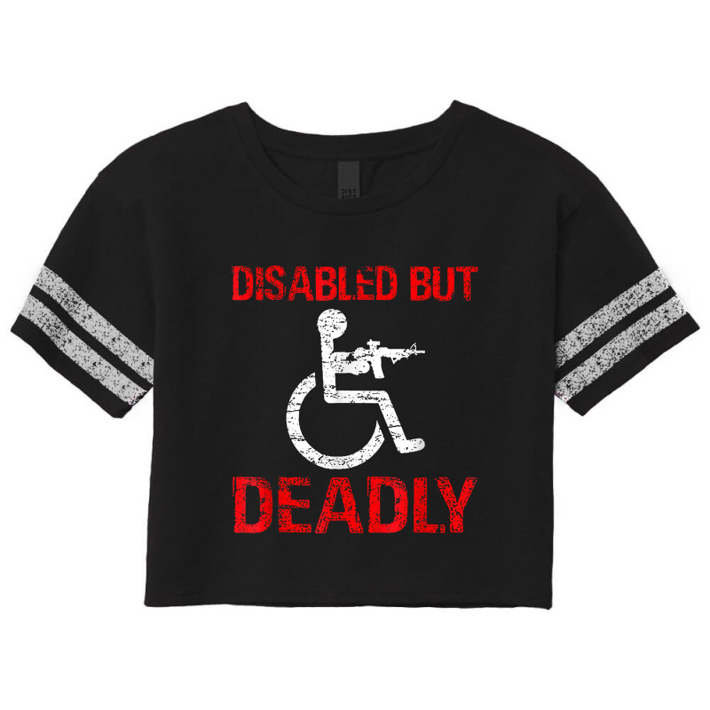 Funny Disabled But Deadly T-shirt T-shirt Scorecard Crop Tee by cm-arts | Artistshot