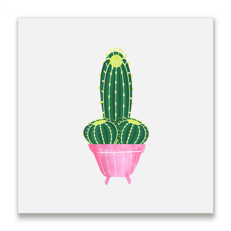 Naughty Cactus For Gag And Bachelor Party T Shirt Metal Print Square | Artistshot