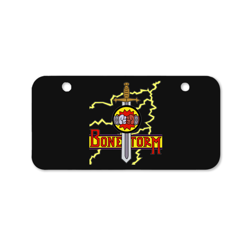 Bonestorm Clear Bicycle License Plate | Artistshot