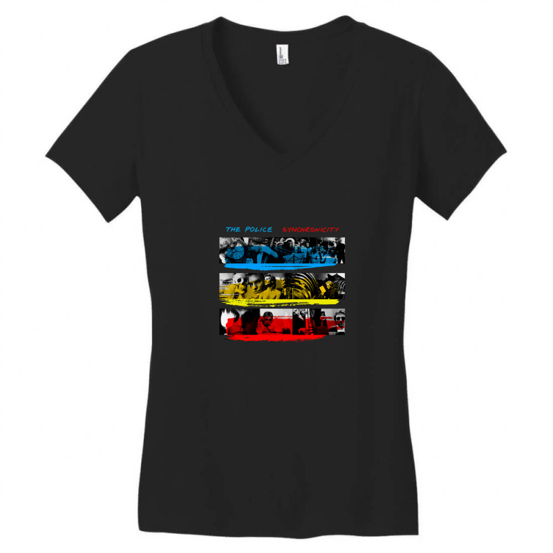 The Police Synchronicity Album Women's V-Neck T-Shirt by DavidDurbin | Artistshot