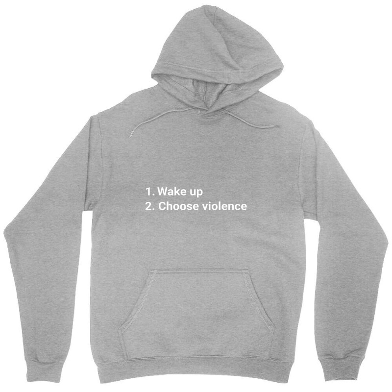 Wake Up And Choose Violence Funny Meme Premium Unisex Hoodie by xodagahewe | Artistshot