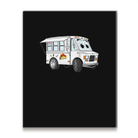 Taco Mini Van Cartoon Metal Print Vertical | Artistshot