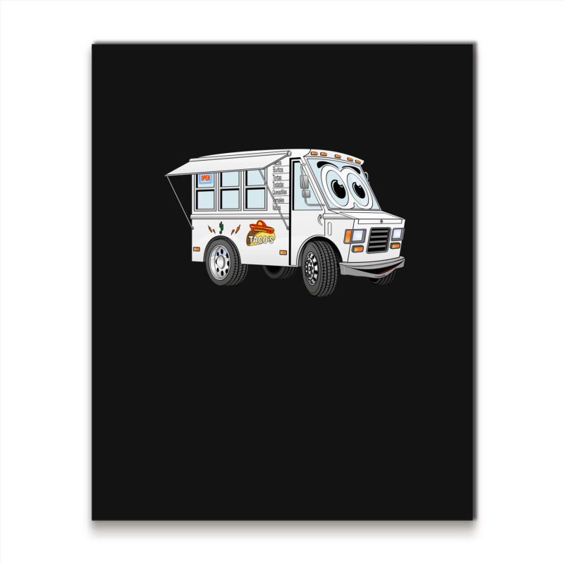 Taco Mini Van Cartoon Metal Print Vertical by MarkGoulas | Artistshot