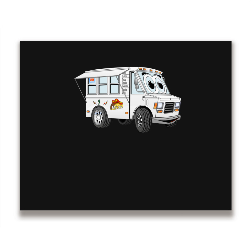 Taco Mini Van Cartoon Metal Print Horizontal by MarkGoulas | Artistshot