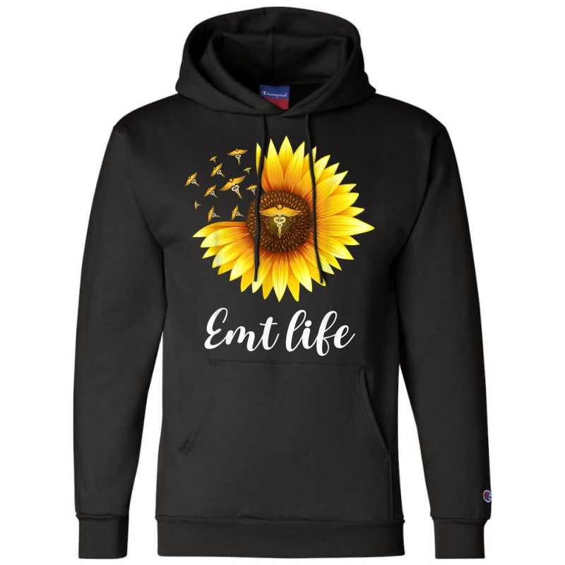 Sunflower Emt Life Ems Emergency Medical Technician Medic T Shirt Champion Hoodie | Artistshot