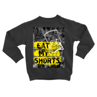 The Simpsons Bart Simpson Eat My Shorts Graffiti T Shirt Toddler Sweatshirt | Artistshot