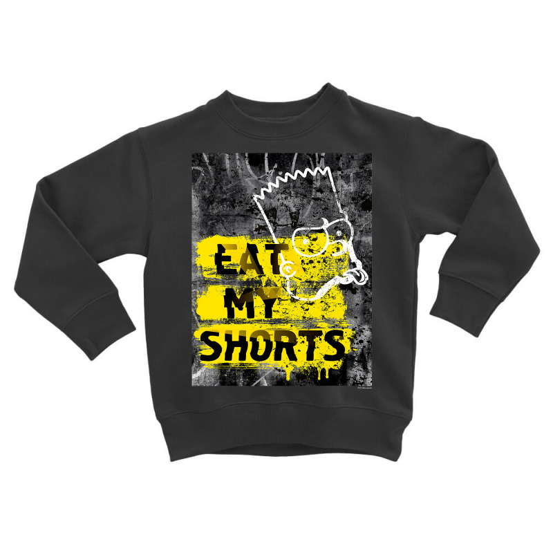 The Simpsons Bart Simpson Eat My Shorts Graffiti T Shirt Toddler Sweatshirt by MleczynskiShae | Artistshot