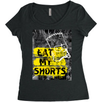 The Simpsons Bart Simpson Eat My Shorts Graffiti T Shirt Women's Triblend Scoop T-shirt | Artistshot