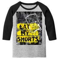 The Simpsons Bart Simpson Eat My Shorts Graffiti T Shirt Youth 3/4 Sleeve | Artistshot