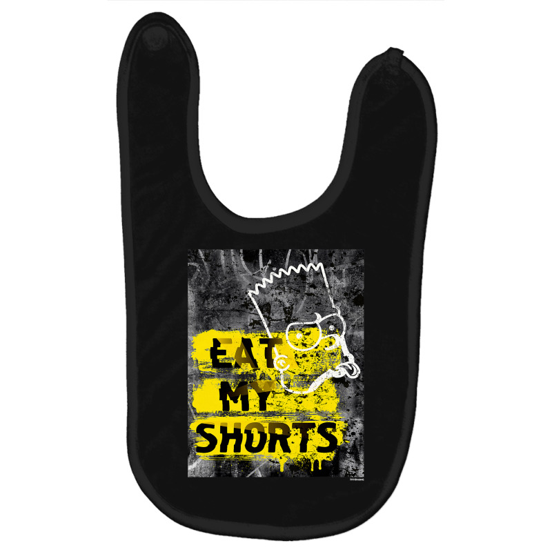 The Simpsons Bart Simpson Eat My Shorts Graffiti T Shirt Baby Bibs by MleczynskiShae | Artistshot