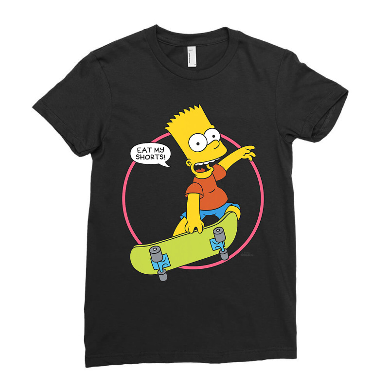 The Simpsons Bart Simpson Eat My Shorts T Shirt Ladies Fitted T-Shirt by MleczynskiShae | Artistshot