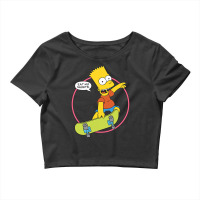 The Simpsons Bart Simpson Eat My Shorts T Shirt Crop Top | Artistshot