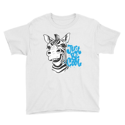 Print With Zebra Youth Tee Designed By Roger
