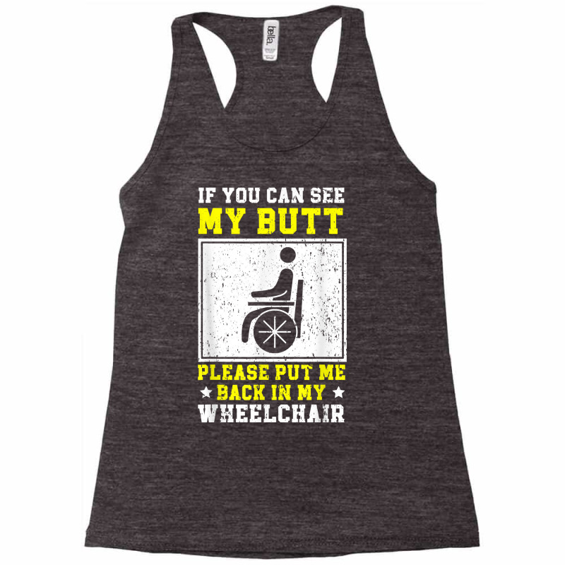 Wheelchair Handicap Amputee Disability Paraplegic T Shirt Racerback Tank by cm-arts | Artistshot