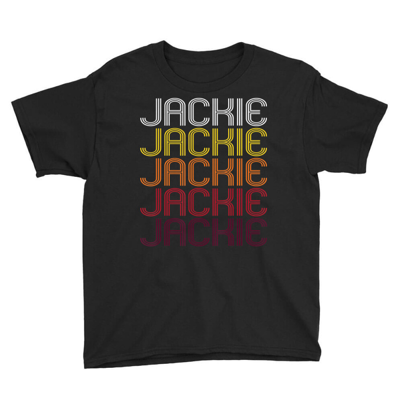 Jackie Retro Wordmark Pattern Vintage Style Youth Tee | Artistshot