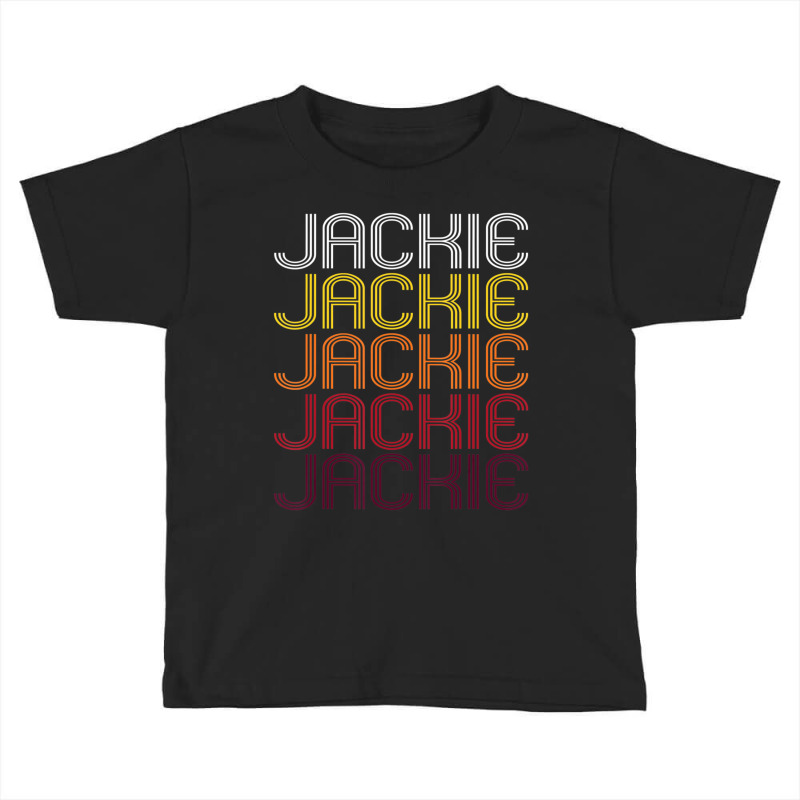 Jackie Retro Wordmark Pattern Vintage Style Toddler T-shirt | Artistshot