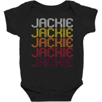 Jackie Retro Wordmark Pattern Vintage Style Baby Bodysuit | Artistshot