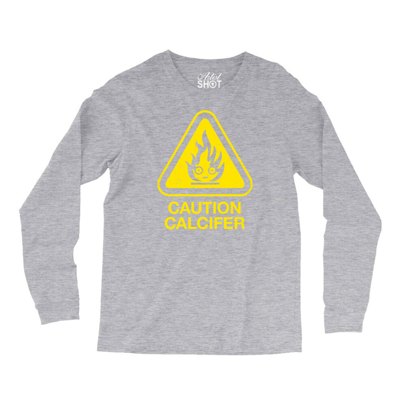 Caution Calcifer Long Sleeve Shirts | Artistshot