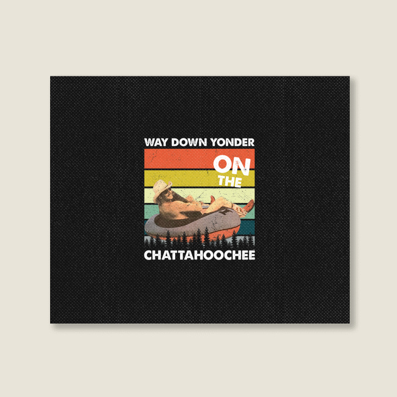 Vintage Way Down Yonder On The Chattahoochee Gift Men Women Landscape Canvas Print | Artistshot