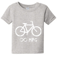 Infinity Mpg Funny Saying Bicycle Cool Cycling Bike Baby Tee | Artistshot