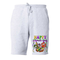 Happy Mardi Gras Fleur De Lis King Cake Crawfish Fleece Short | Artistshot