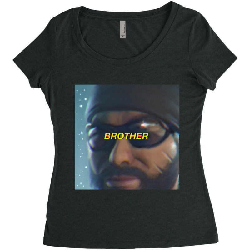 Drifter Says _b R O T H E R_ But With Style Women's Triblend Scoop T-shirt by ERNIEHERNANDEZ | Artistshot