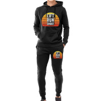 Retro Lift Run Shoo Fitness Gym Workout Vintage Hoodie & Jogger Set | Artistshot