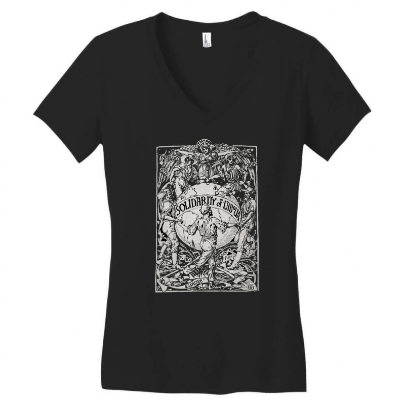 Solidarity Of Labour, The Solidarity Of Labour, Solidarity Of Labour A Women's V-Neck T-Shirt by SHOPPPUR89 | Artistshot