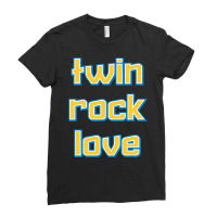 Twin, Rock, Love (virgin Islands) T Shirt Ladies Fitted T-shirt | Artistshot