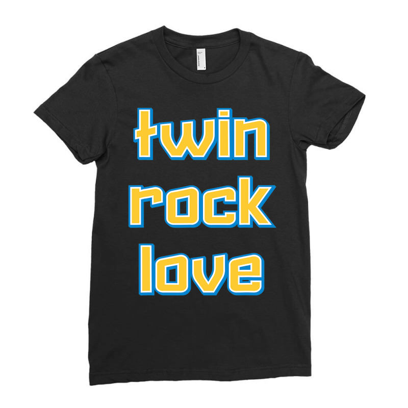 Twin, Rock, Love (virgin Islands) T Shirt Ladies Fitted T-Shirt by MleczynskiShae | Artistshot